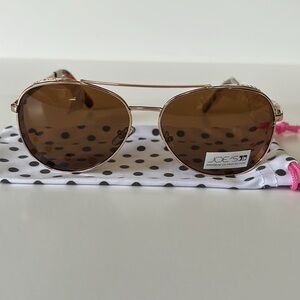 Joe's Jeans Rhineshone Edge Gold Sunglasses #JJ 6060 62